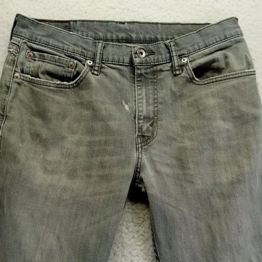 Levis 511 Jeans‎ Mens 33x32 Slim Fit Stretch Denim Cotton Blend Gray